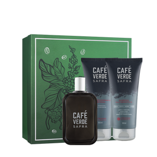 Presente Café Verde Safra: Fragrância, Banho e Loção